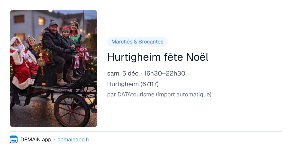 Hurtigheim fête Noël — Hurtigheim