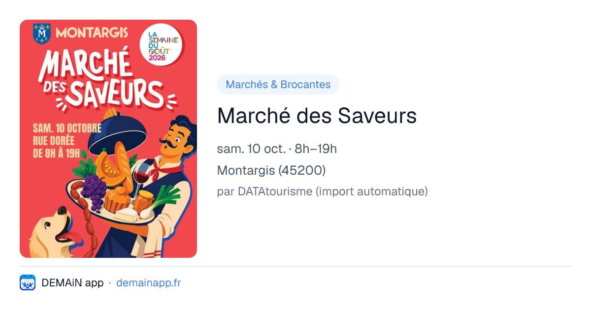 Marché des Saveurs — Montargis