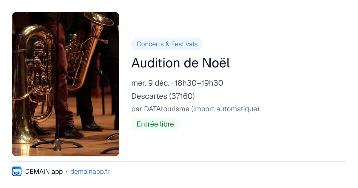 Audition de Noël — Descartes