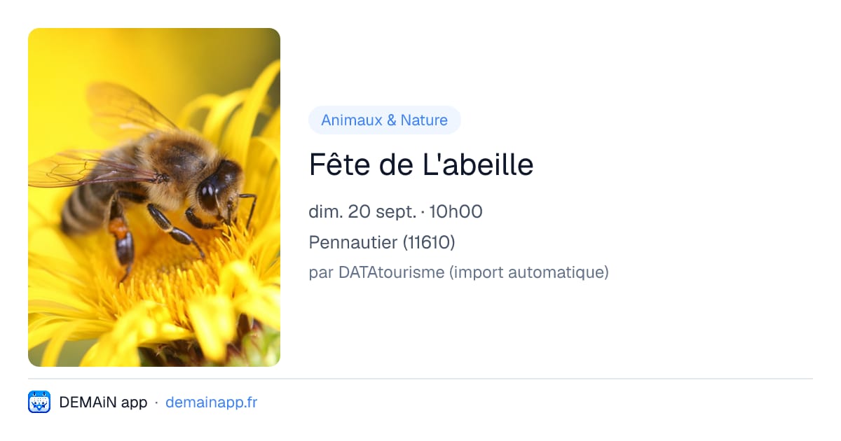 Fête de L'abeille — Pennautier