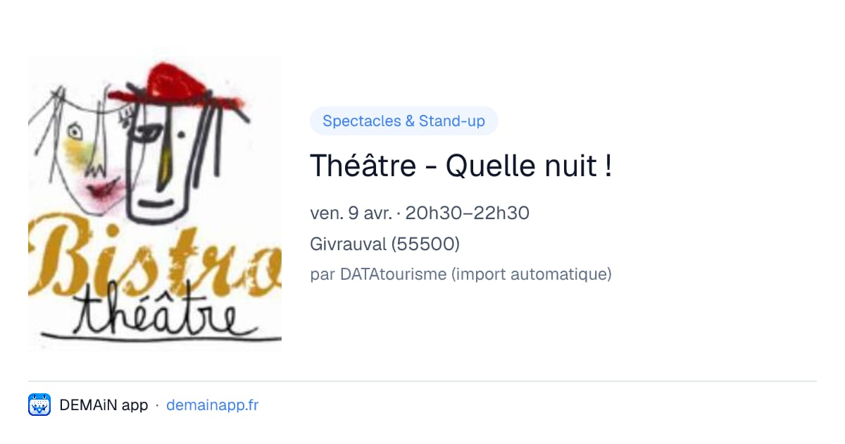 Théâtre - Quelle nuit ! — Givrauval