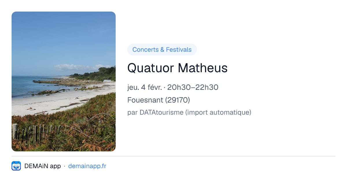Quatuor Matheus — Fouesnant