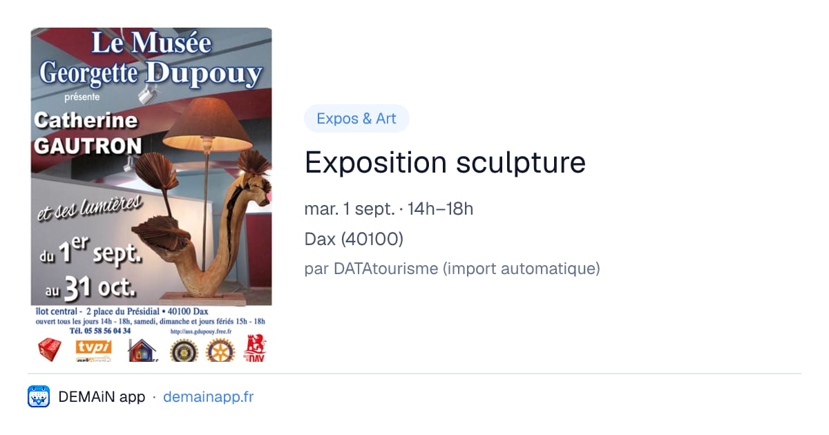 Exposition sculpture — Dax