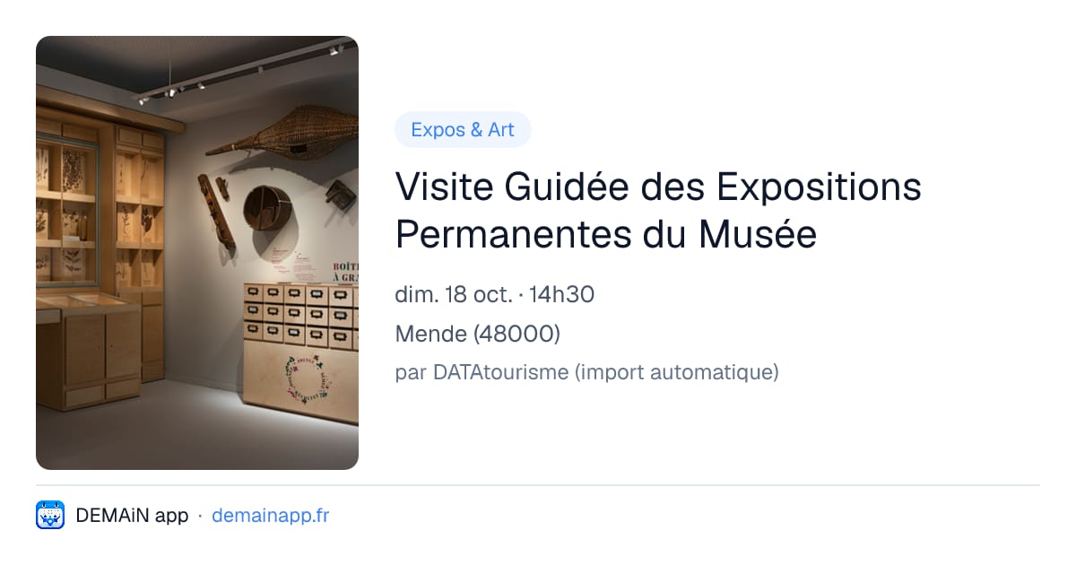 Visite Guidée des Expositions Permanentes du Musée — Mende