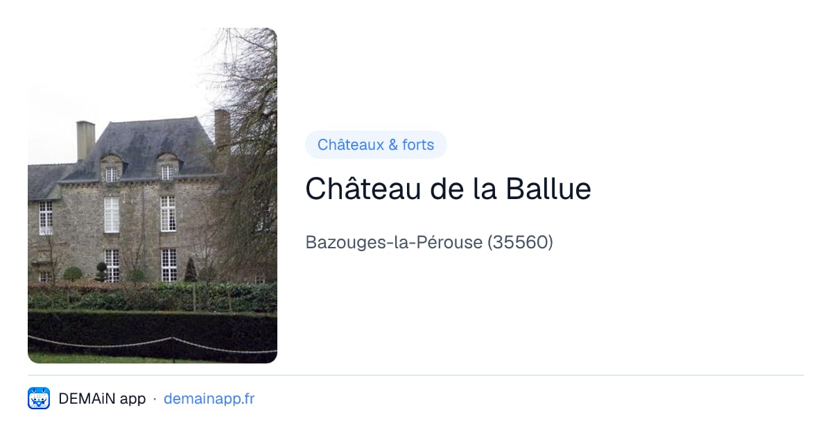 Château de la Ballue — Bazouges-la-Pérouse