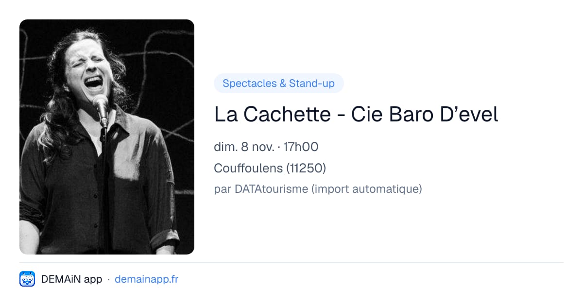 La Cachette - Cie Baro D’evel — Couffoulens