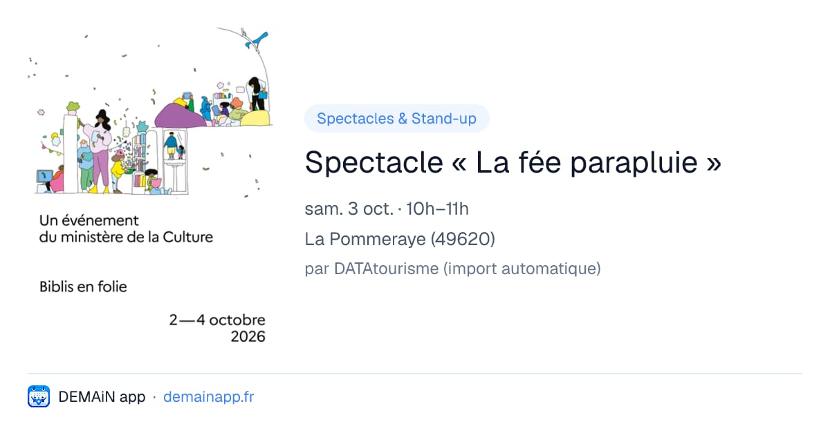 Spectacle « La fée parapluie » — La Pommeraye