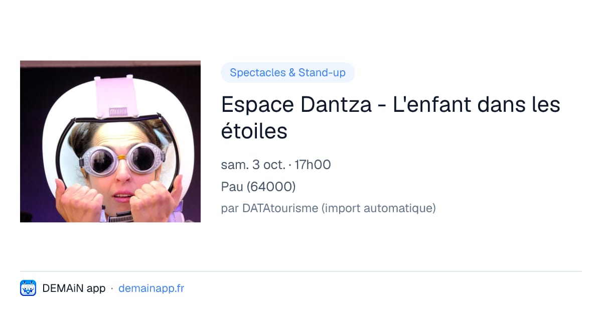 Espace Dantza - L'enfant dans les étoiles — Pau