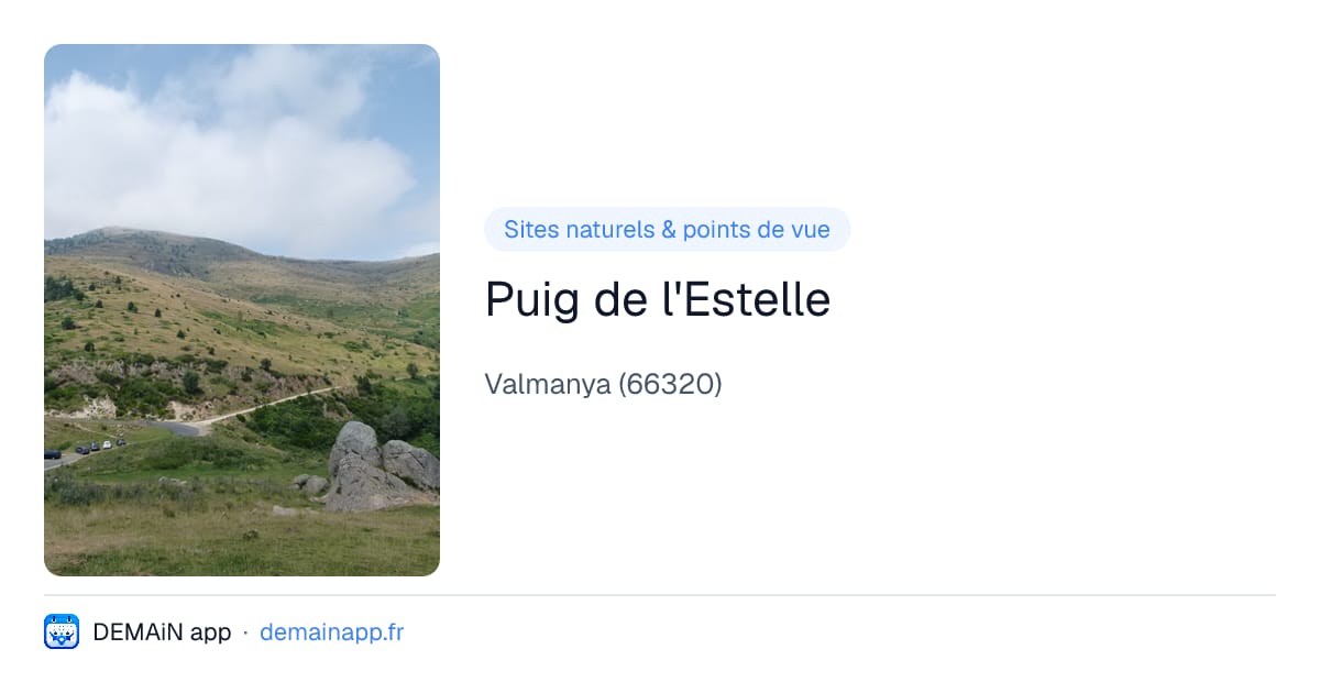 Puig de l'Estelle — Valmanya