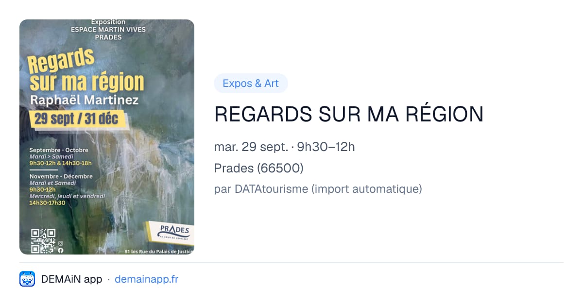 REGARDS SUR MA RÉGION — Prades