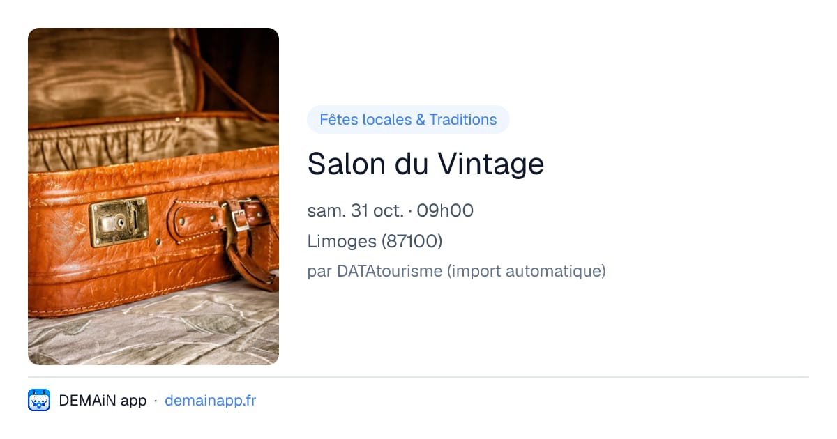 Salon du Vintage — Limoges