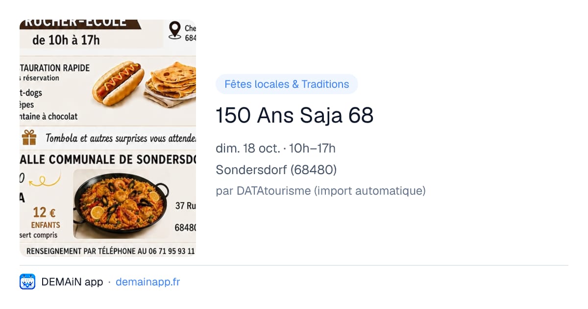 150 Ans Saja 68 — Sondersdorf
