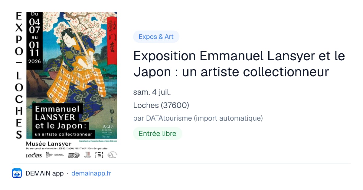Exposition Emmanuel Lansyer et le Japon : un artiste collectionneur — Loches