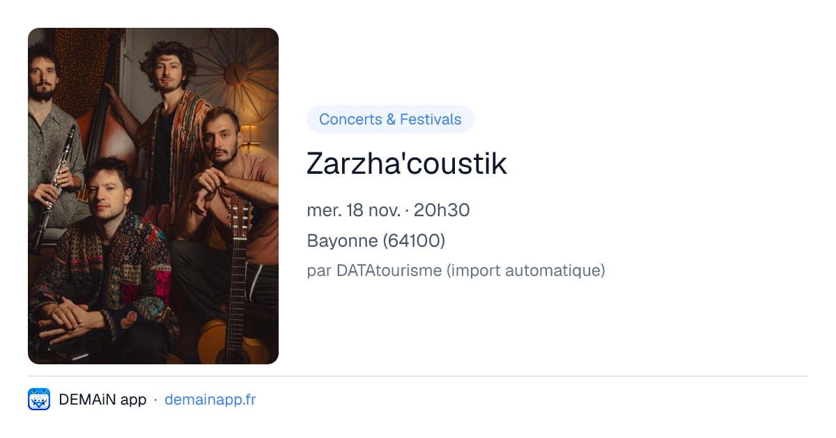 Zarzha'coustik — Bayonne
