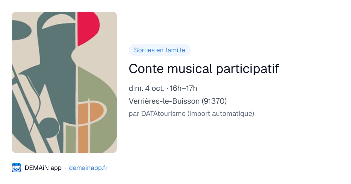 Conte musical participatif — Verrières-le-Buisson