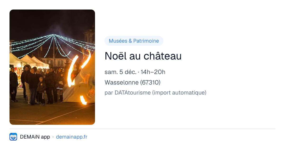 Noël au château — Wasselonne