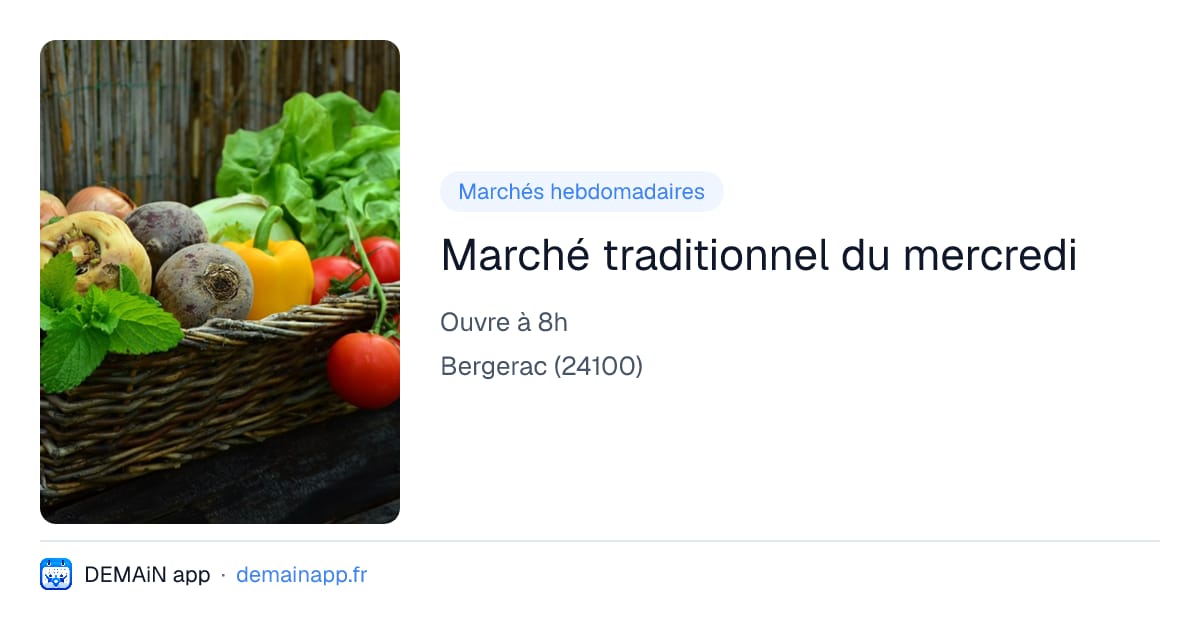 Marché traditionnel du mercredi — Bergerac