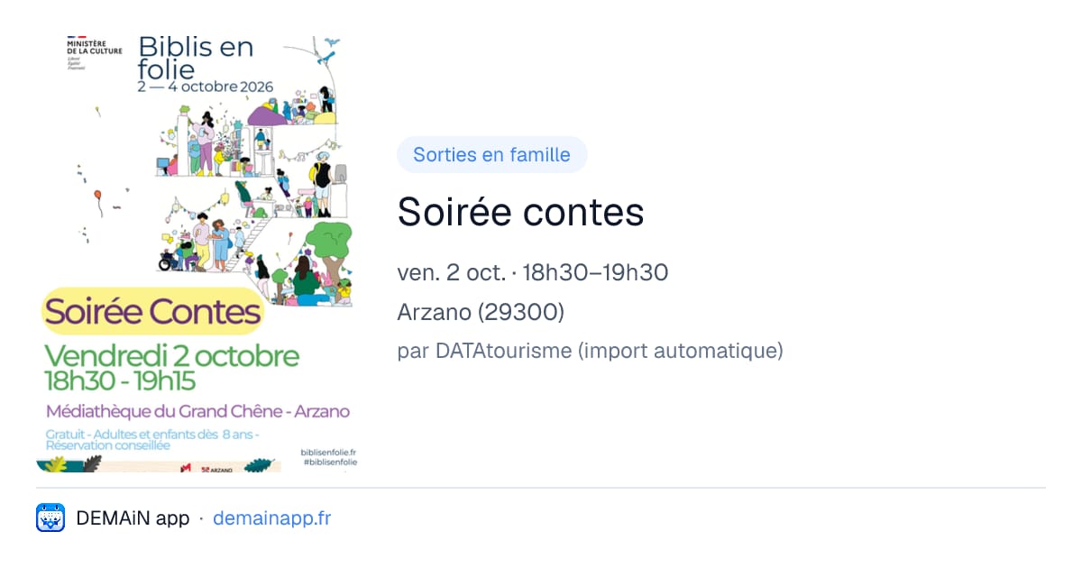Soirée contes — Arzano