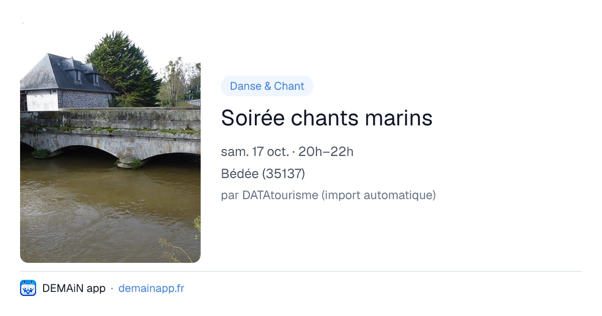 Soirée chants marins — Bédée