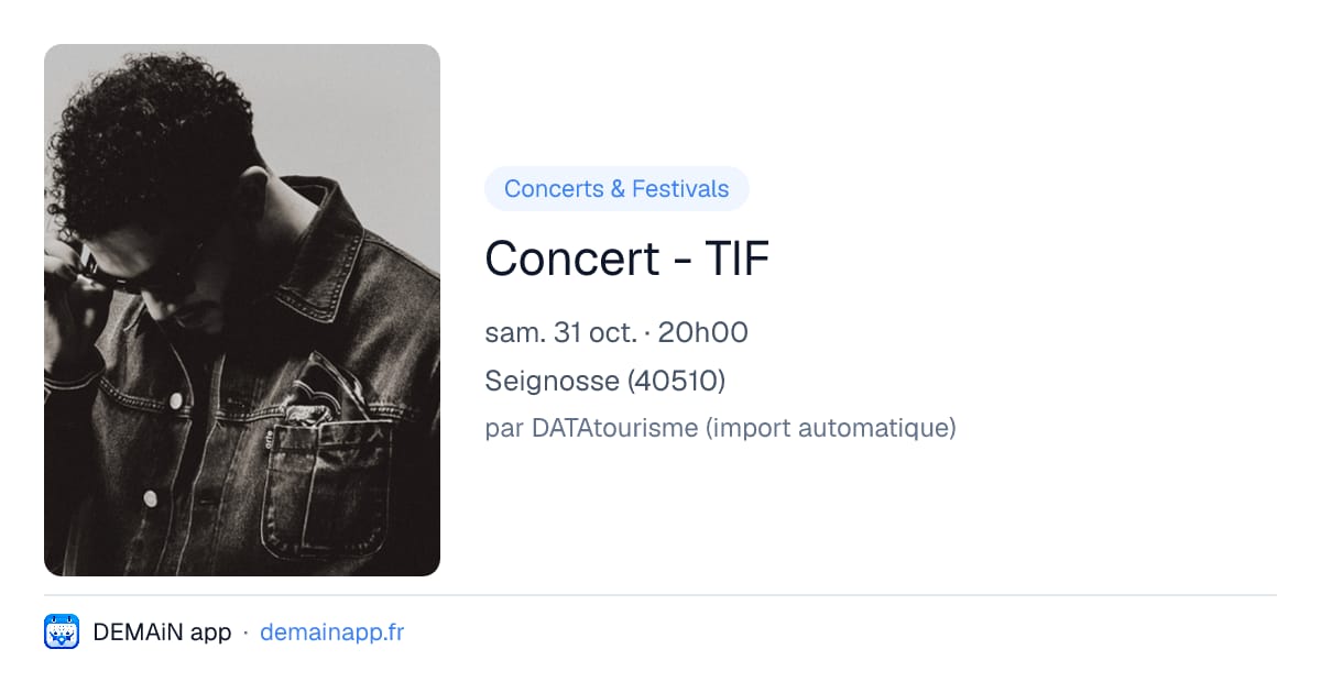 Concert - TIF — Seignosse
