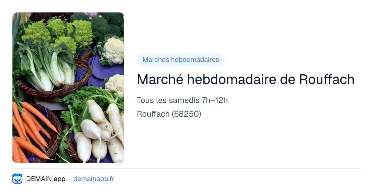 Marché hebdomadaire de Rouffach — Rouffach