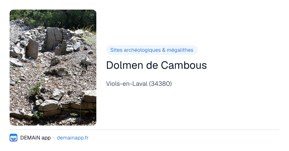 Dolmen de Cambous — Viols-en-Laval