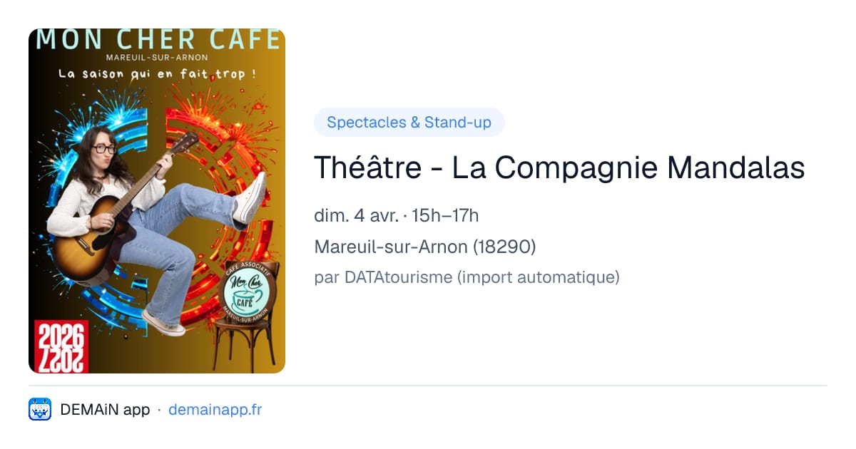 Théâtre - La Compagnie Mandalas — Mareuil-sur-Arnon