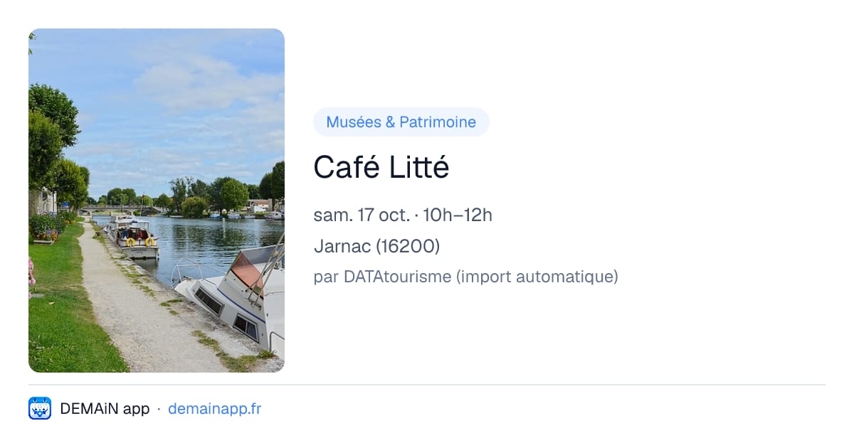 Café Litté — Jarnac