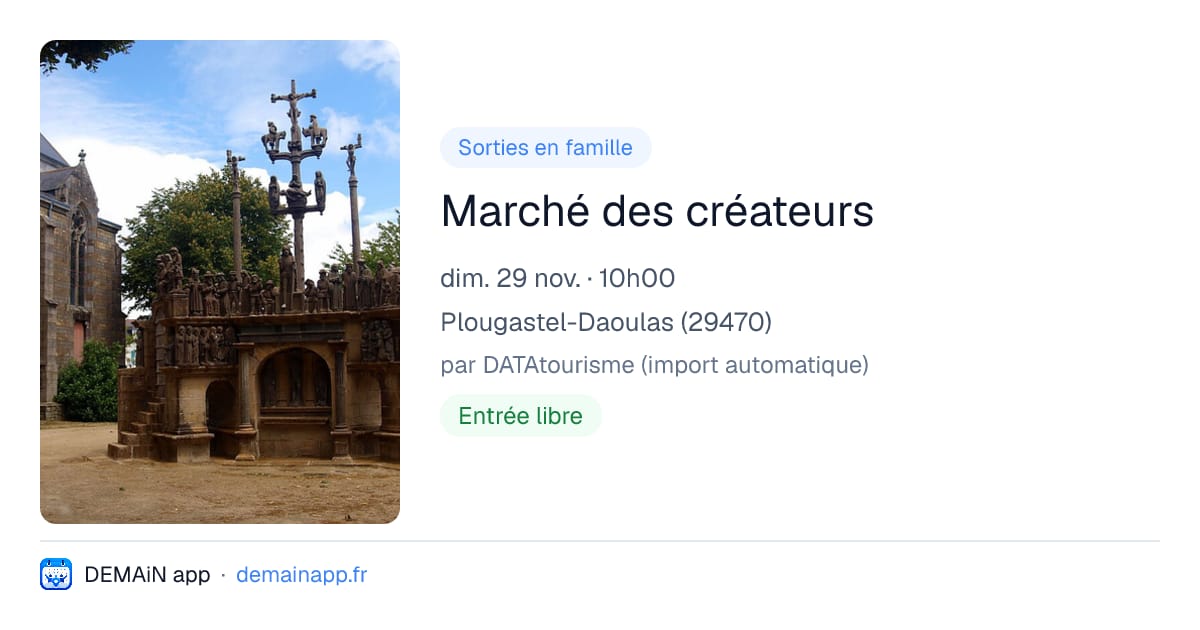 Marché des créateurs — Plougastel-Daoulas
