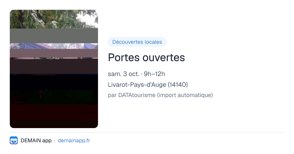 Portes ouvertes — Livarot-Pays-d'Auge