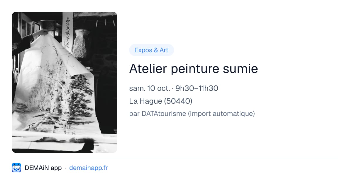 Atelier peinture sumie — La Hague
