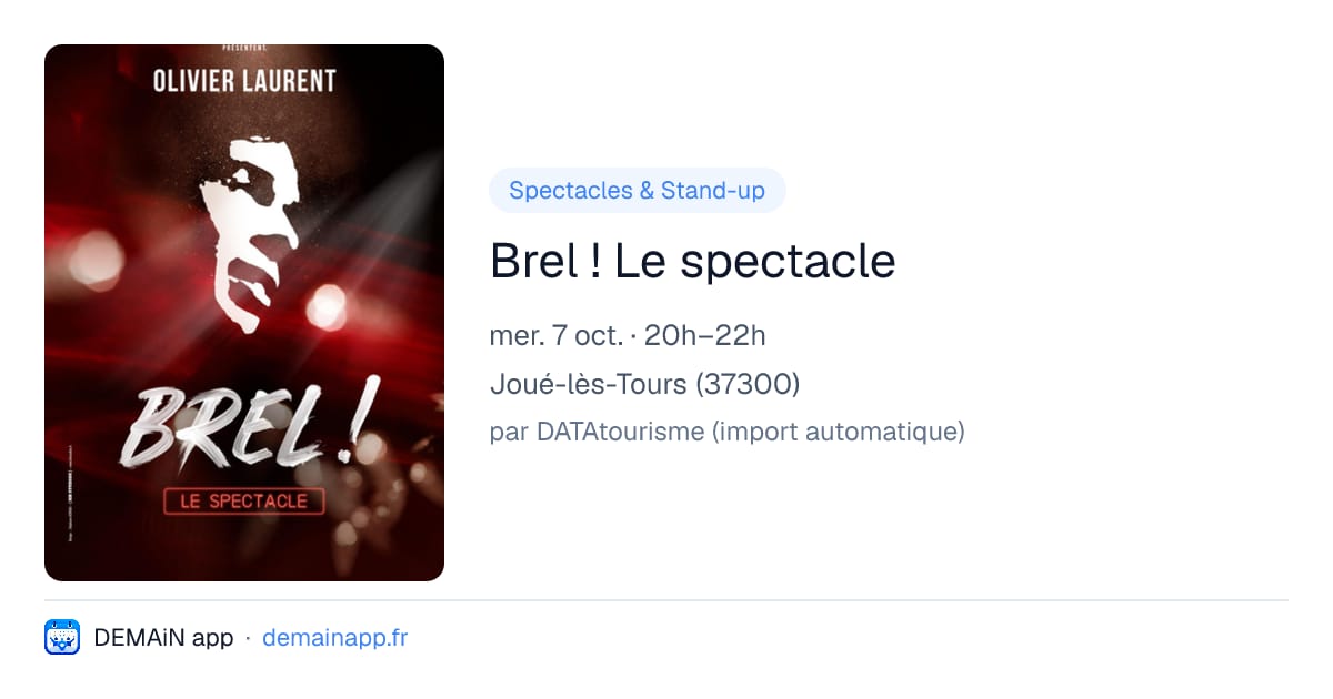 Brel ! Le spectacle — Joué-lès-Tours