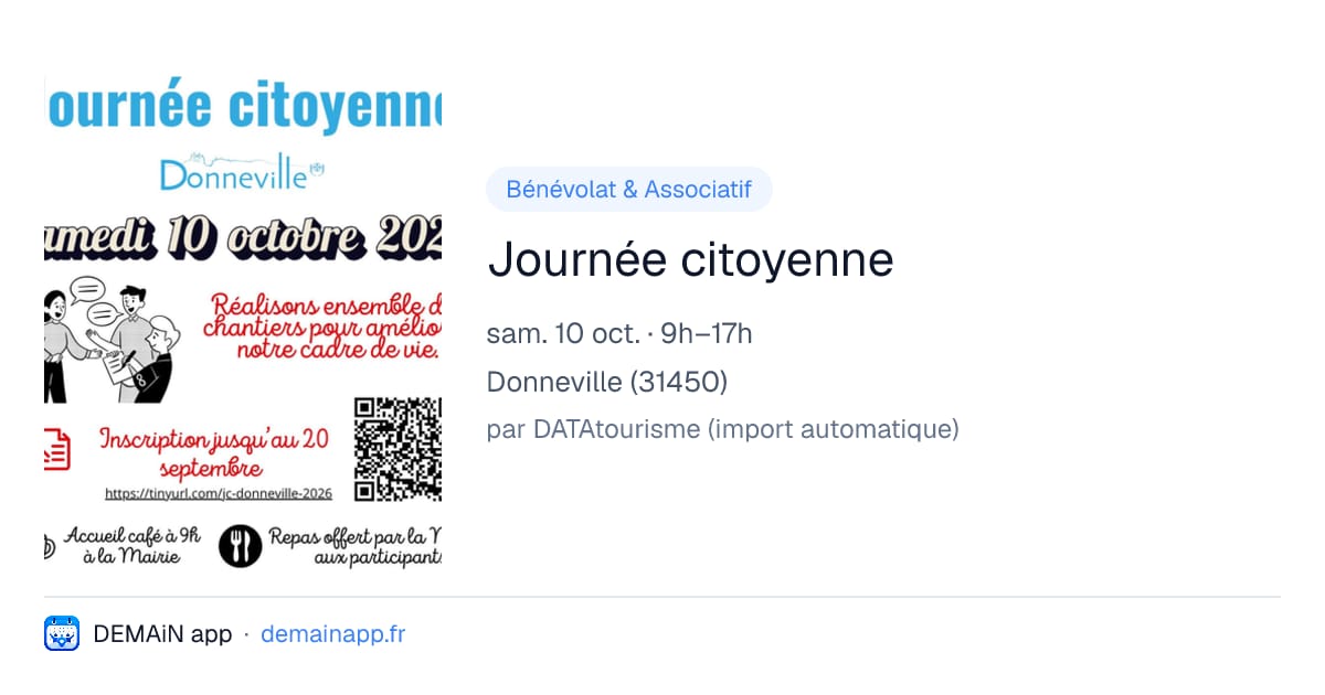 Journée citoyenne — Donneville