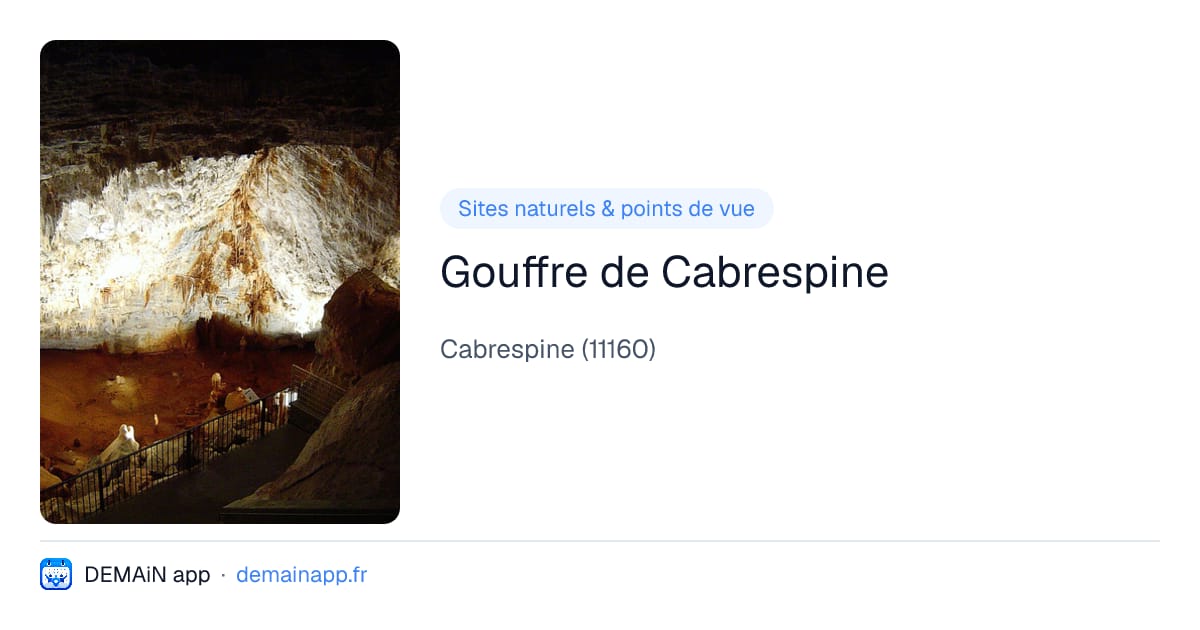 Gouffre de Cabrespine — Cabrespine