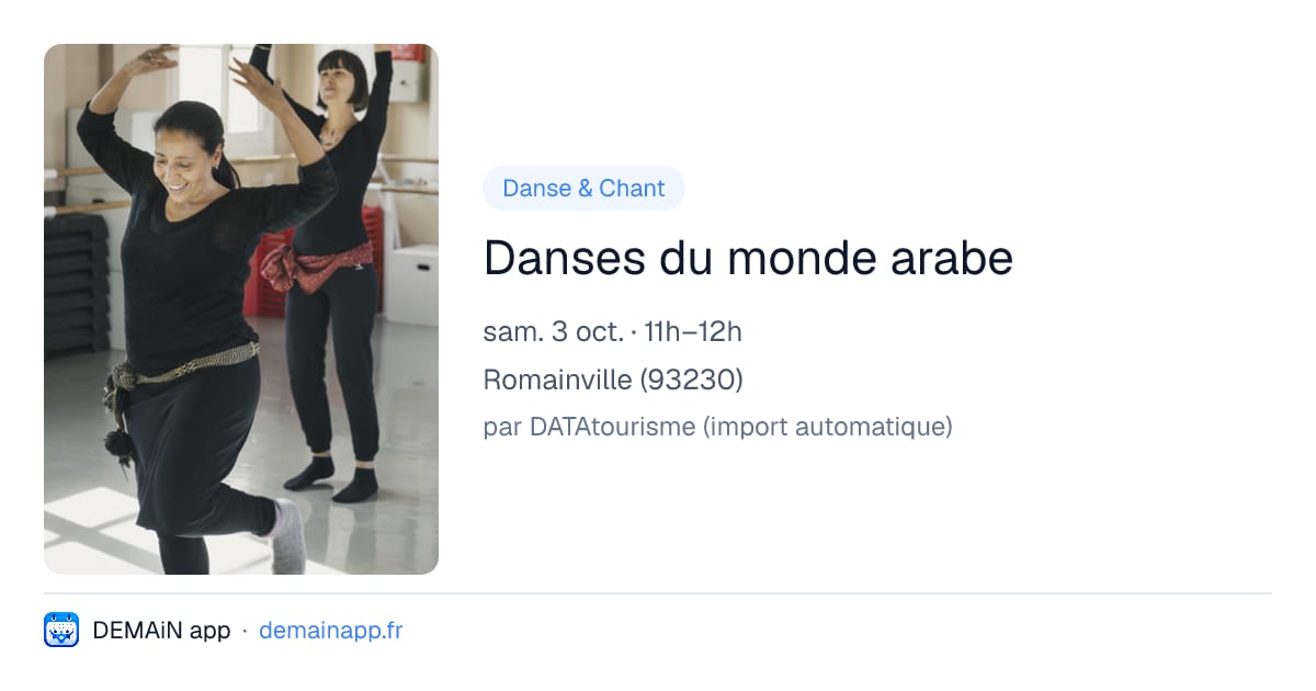 Danses du monde arabe — Romainville