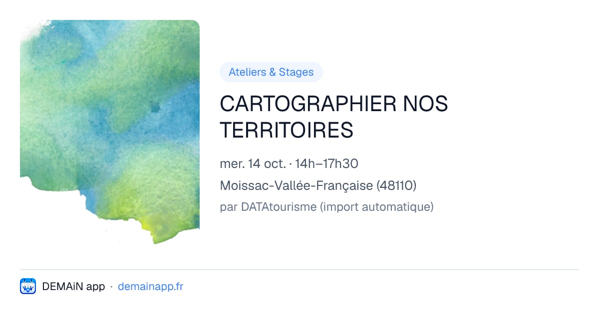 CARTOGRAPHIER NOS TERRITOIRES — Moissac-Vallée-Française