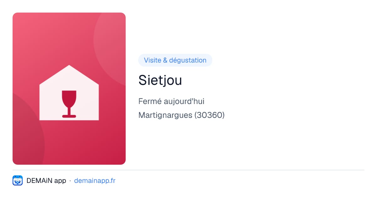 Sietjou — Martignargues