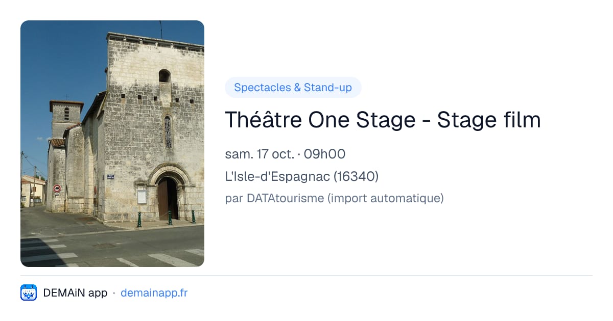 Théâtre One Stage - Stage film — L'Isle-d'Espagnac