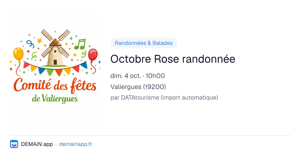 Octobre Rose randonnée — Valiergues
