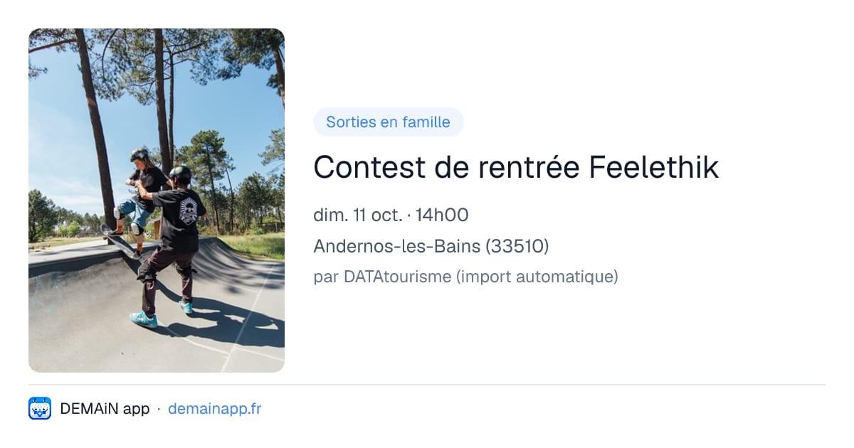 Contest de rentrée Feelethik — Andernos-les-Bains