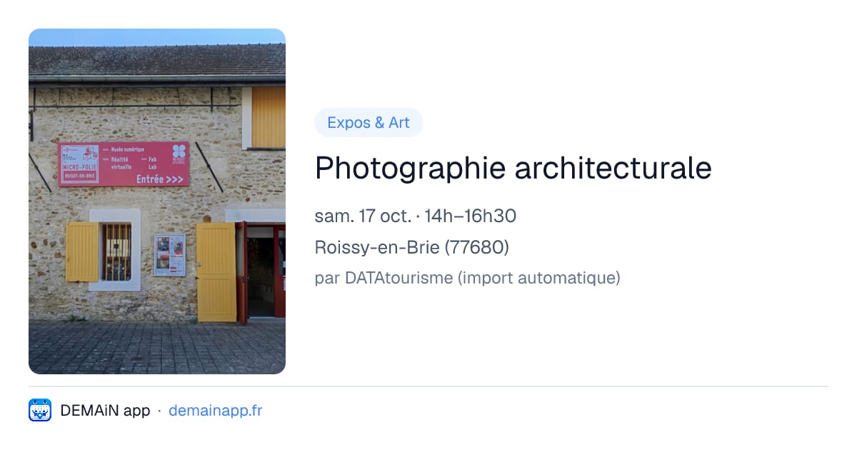Photographie architecturale — Roissy-en-Brie
