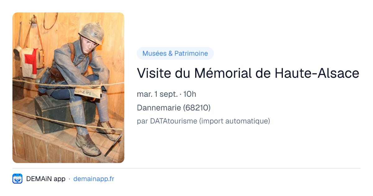 Visite du Mémorial de Haute-Alsace — Dannemarie