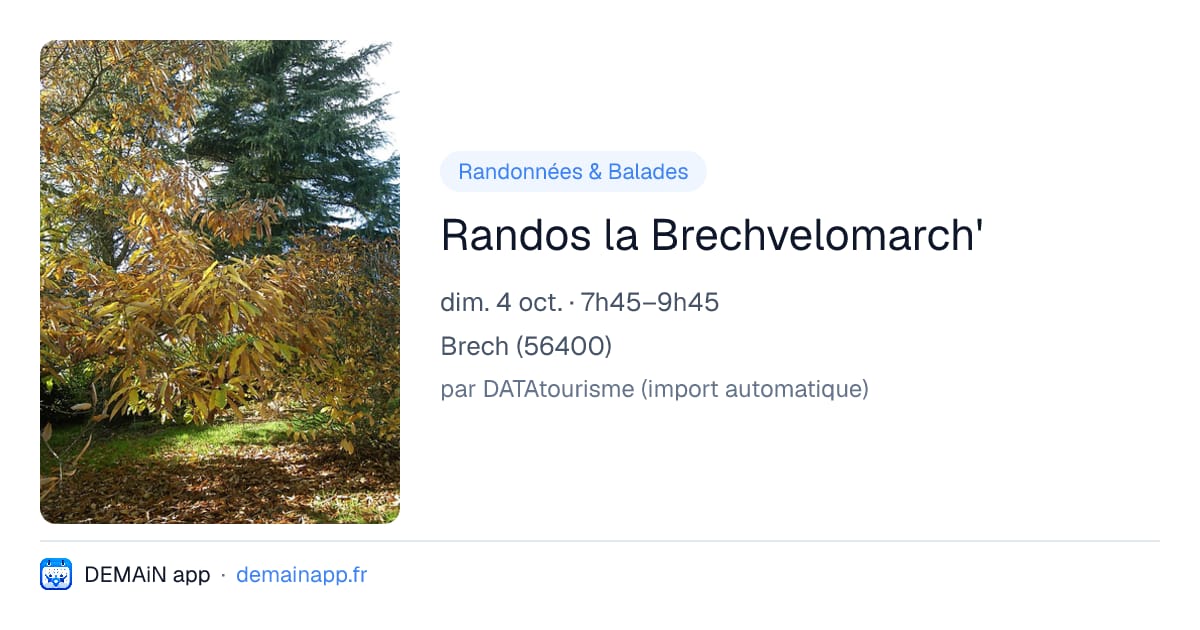 Randos la Brechvelomarch' — Brech