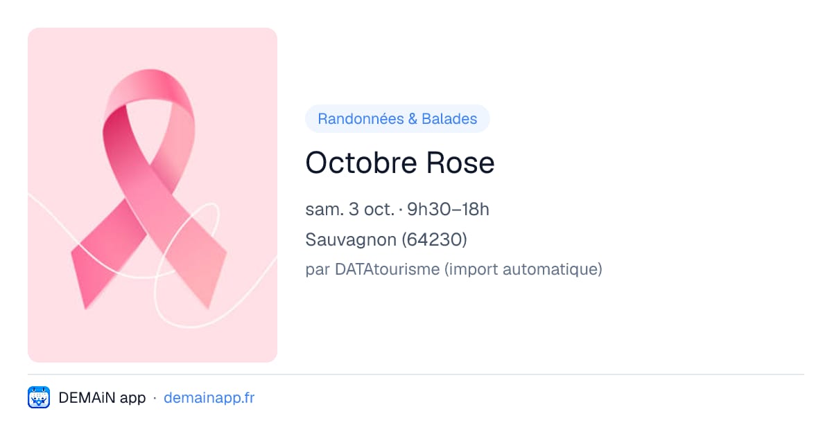 Octobre Rose — Sauvagnon