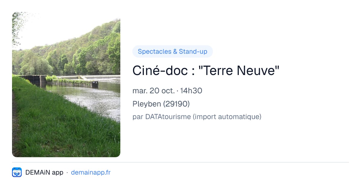 Ciné-doc : "Terre Neuve" — Pleyben