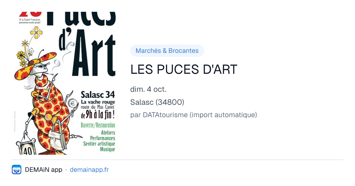 LES PUCES D'ART — Salasc