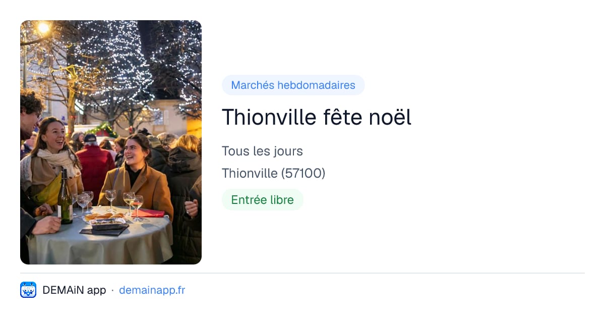 Thionville fête noël — Thionville