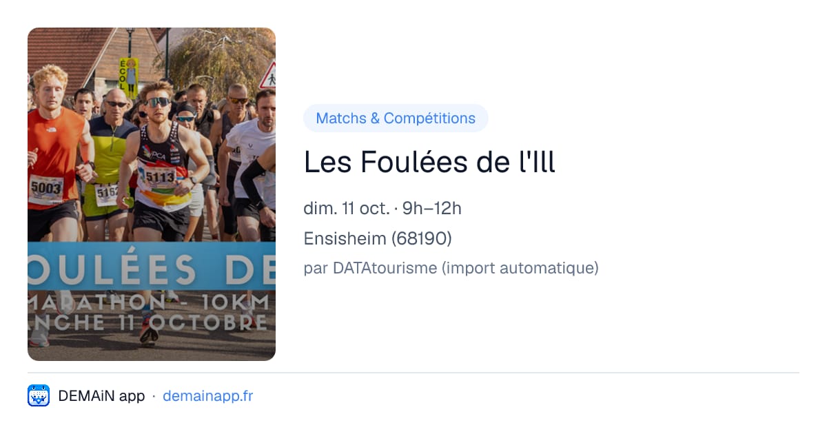 Les Foulées de l'Ill — Ensisheim