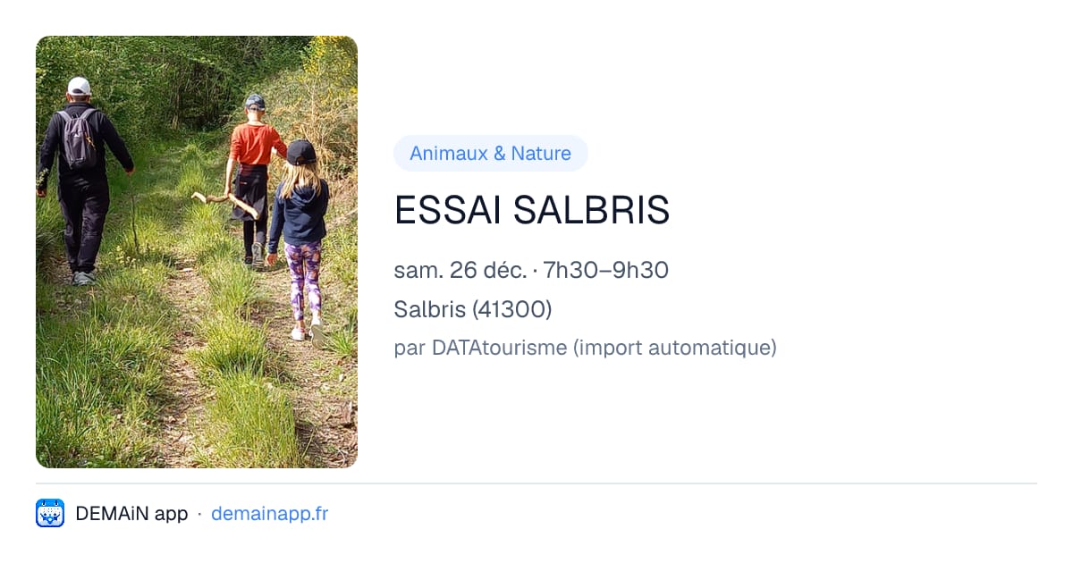 ESSAI SALBRIS — Salbris