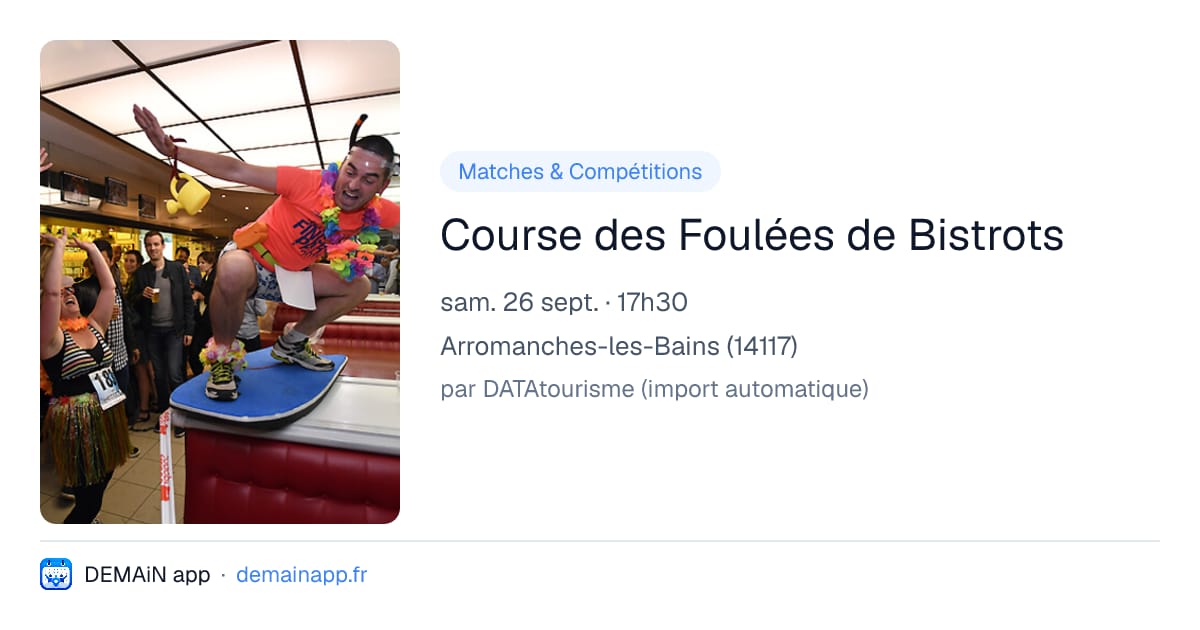 Course des Foulées de Bistrots — Arromanches-les-Bains
